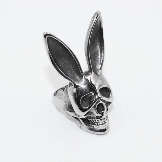 Playboy Bunny Skull Ring