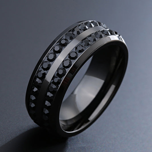 Blacked Out Jewel Ring